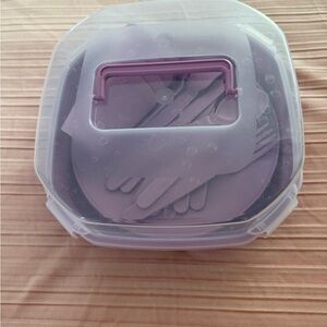 💜Purple Picnic Set with Carrying Case